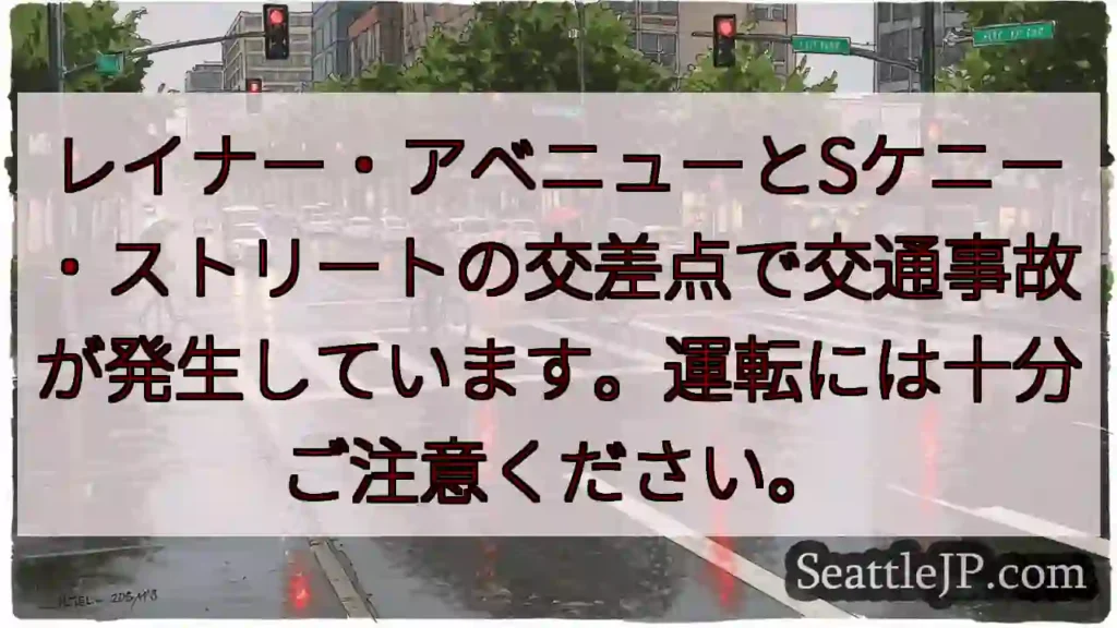 事故発生！運転注意！