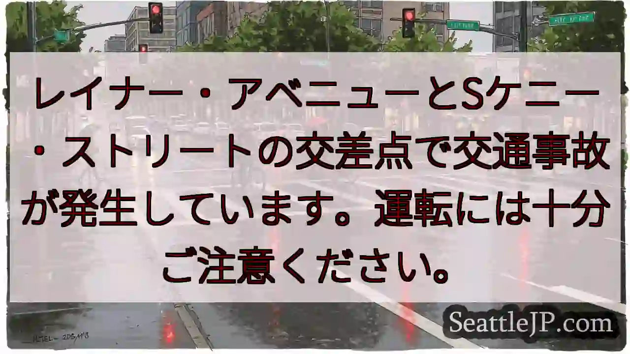 事故発生！運転注意！