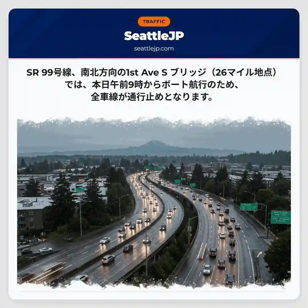 SR99：通行止め！航行注意