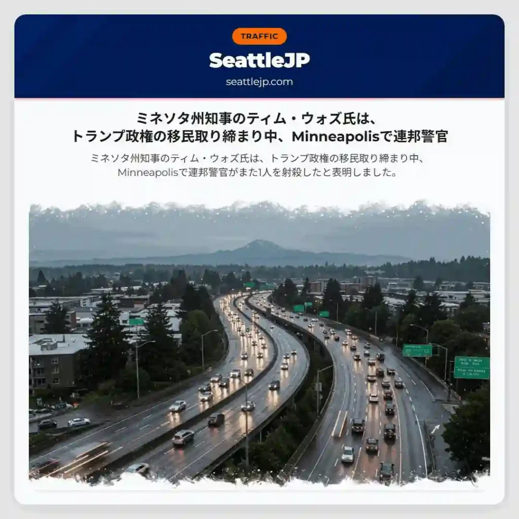 ミネソタ州知事のティム・ウォズ氏は、トランプ政権の移民取り締まり中、Minneapolisで連邦警官