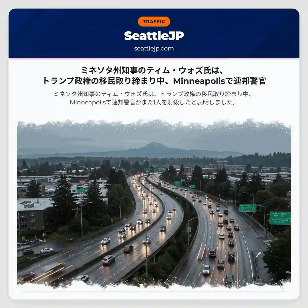 ミネソタ州知事のティム・ウォズ氏は、トランプ政権の移民取り締まり中、Minneapolisで連邦警官