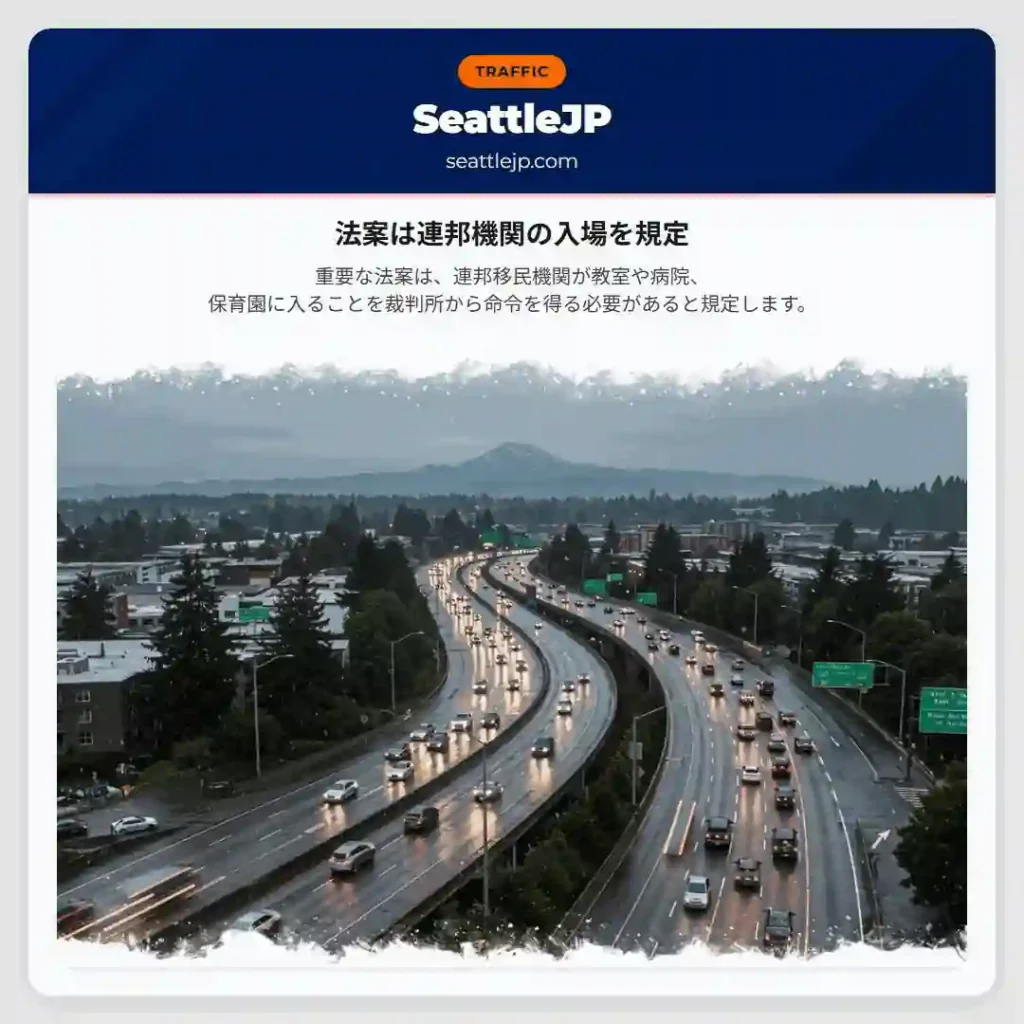 法案は連邦機関の入場を規定