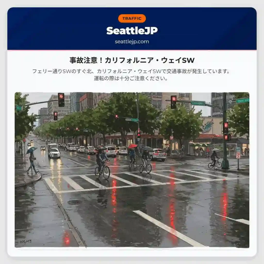 事故注意！カリフォルニア・ウェイSW