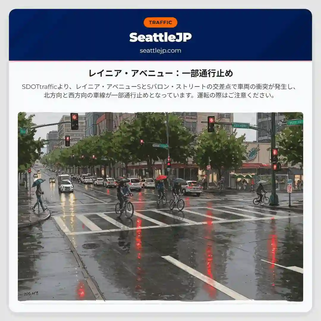 レイニア・アベニュー：一部通行止め