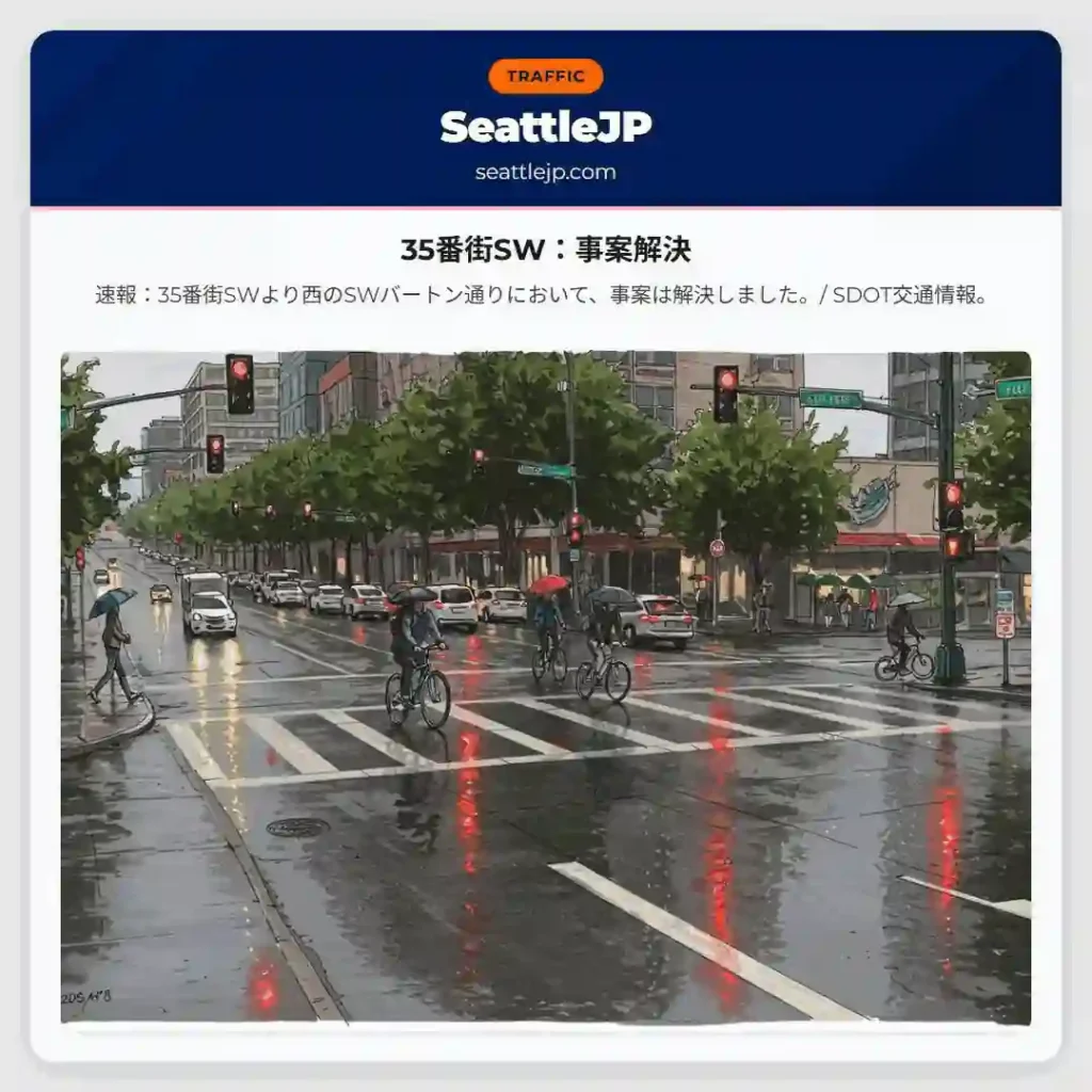 35番街SW：事案解決