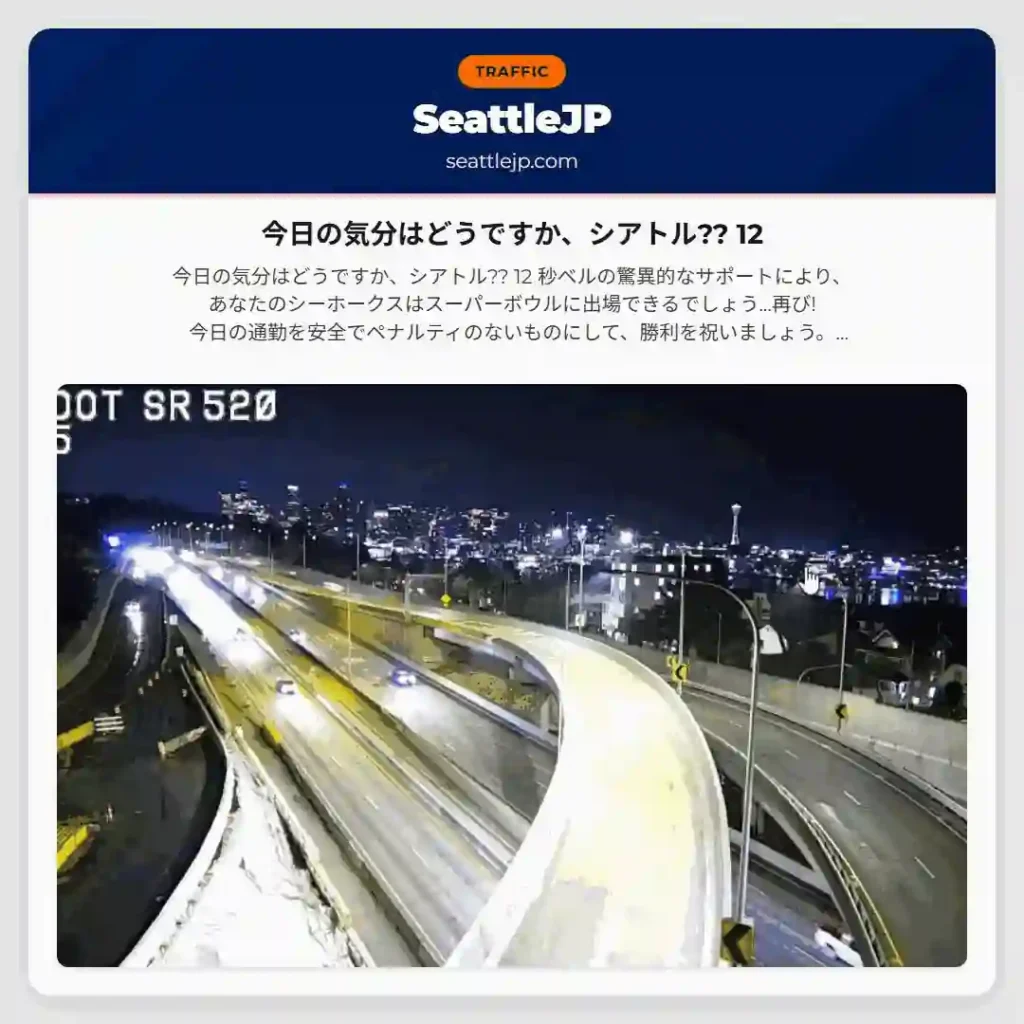 今日の気分はどうですか、シアトル?? 12