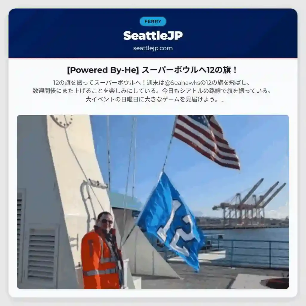 [Powered By-He] スーパーボウルへ12の旗！