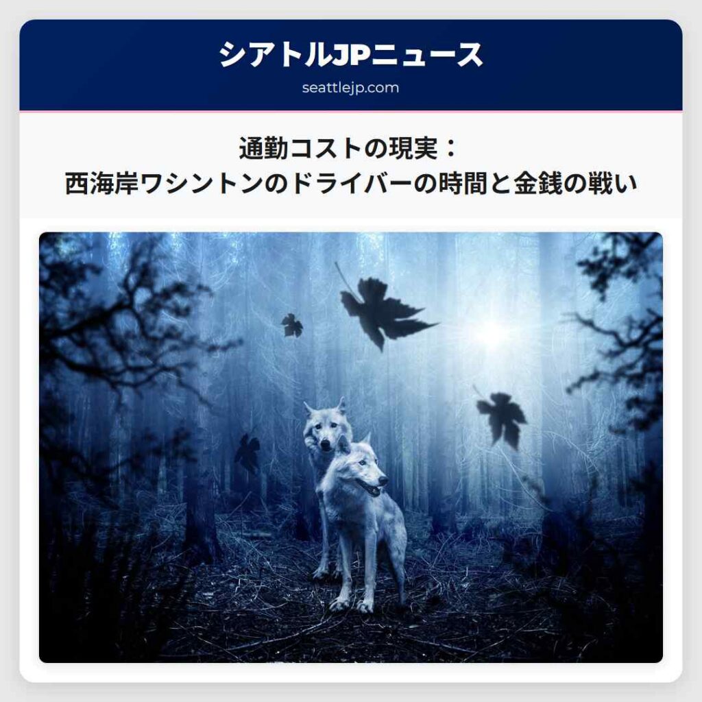 通勤コストの現実：西海岸ワシントンのドライバーの時間と金銭の戦い
