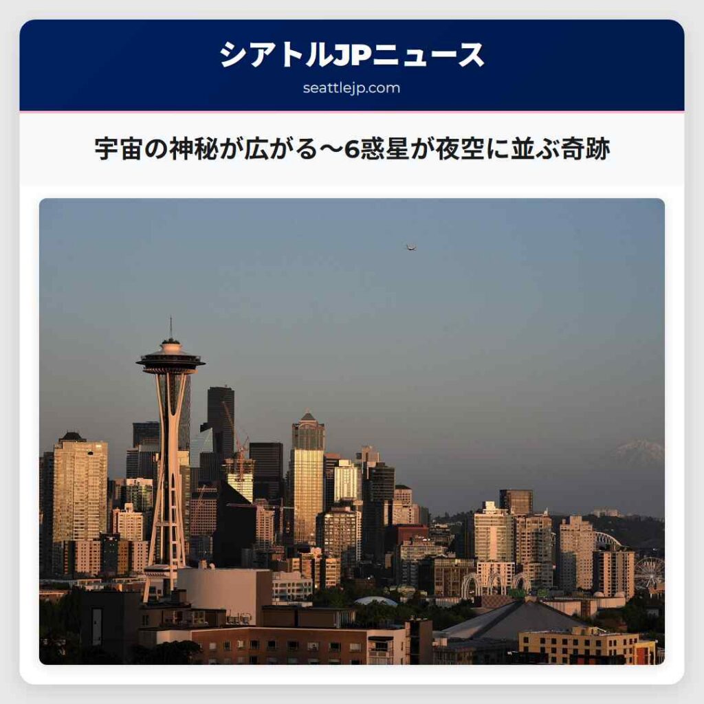 宇宙の神秘が広がる～6惑星が夜空に並ぶ奇跡