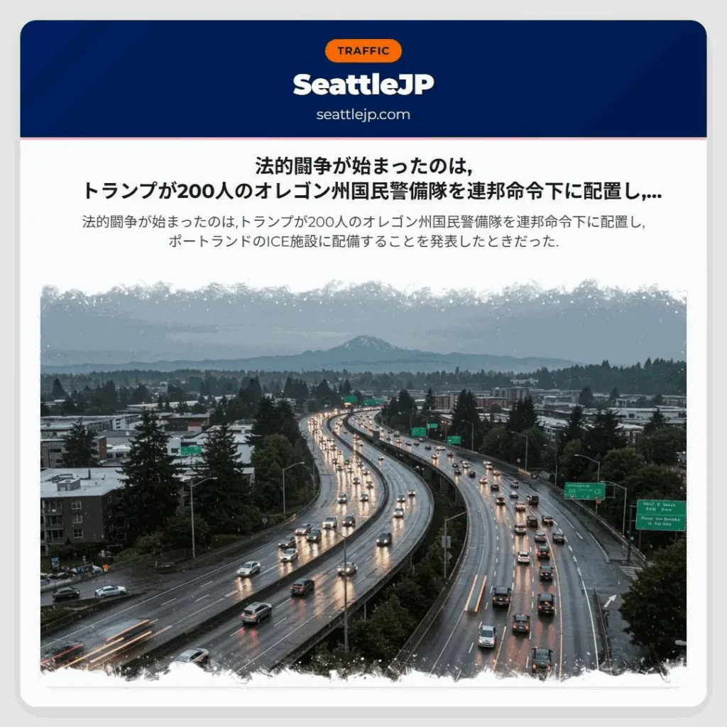法的闘争が始まったのは,トランプが200人のオレゴン州国民警備隊を連邦命令下に配置し,ポートランドの
