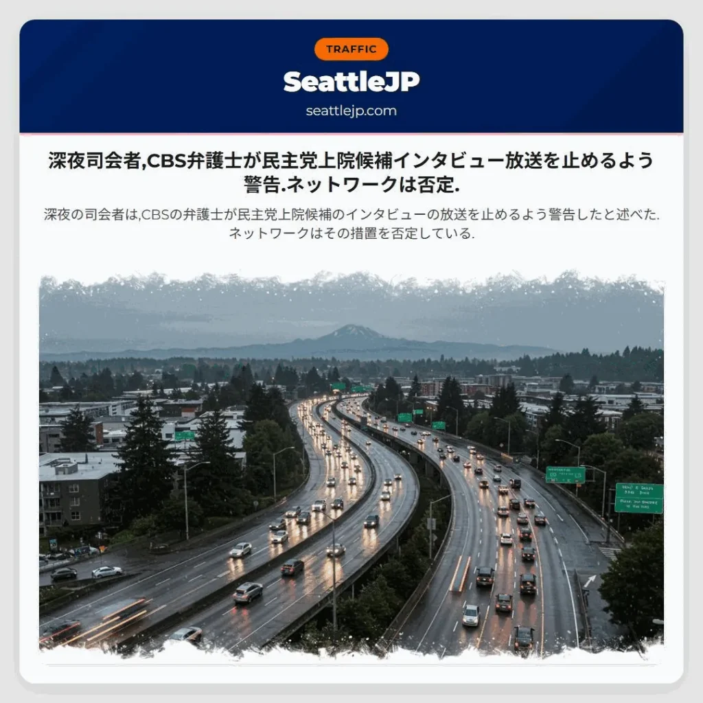 深夜司会者,CBS弁護士が民主党上院候補インタビュー放送を止めるよう警告.ネットワークは否定.