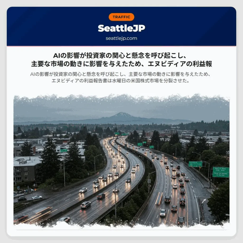 AIの影響が投資家の関心と懸念を呼び起こし、主要な市場の動きに影響を与えたため、エヌビディアの利益報