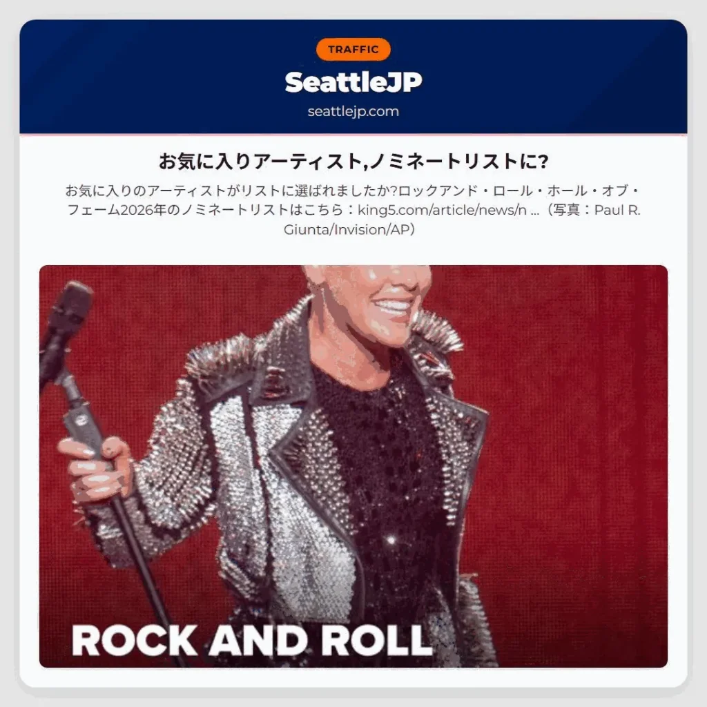 お気に入りアーティスト,ノミネートリストに?