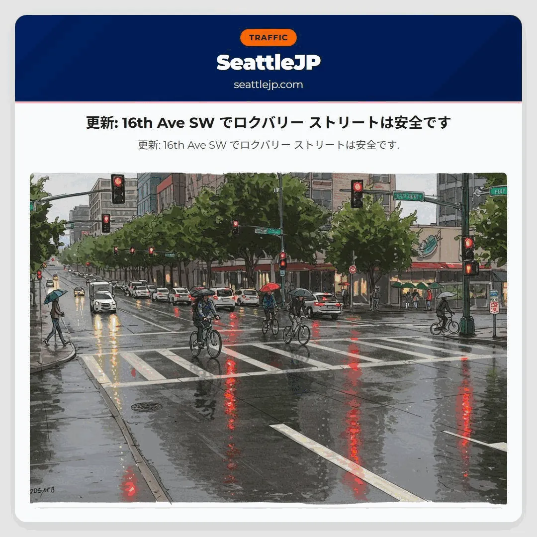 更新: 16th Ave SW でロクバリー ストリートは安全です