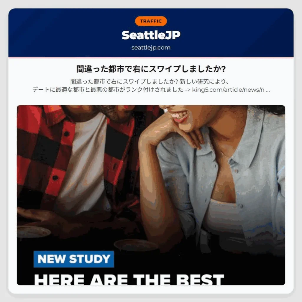 間違った都市で右にスワイプしましたか?