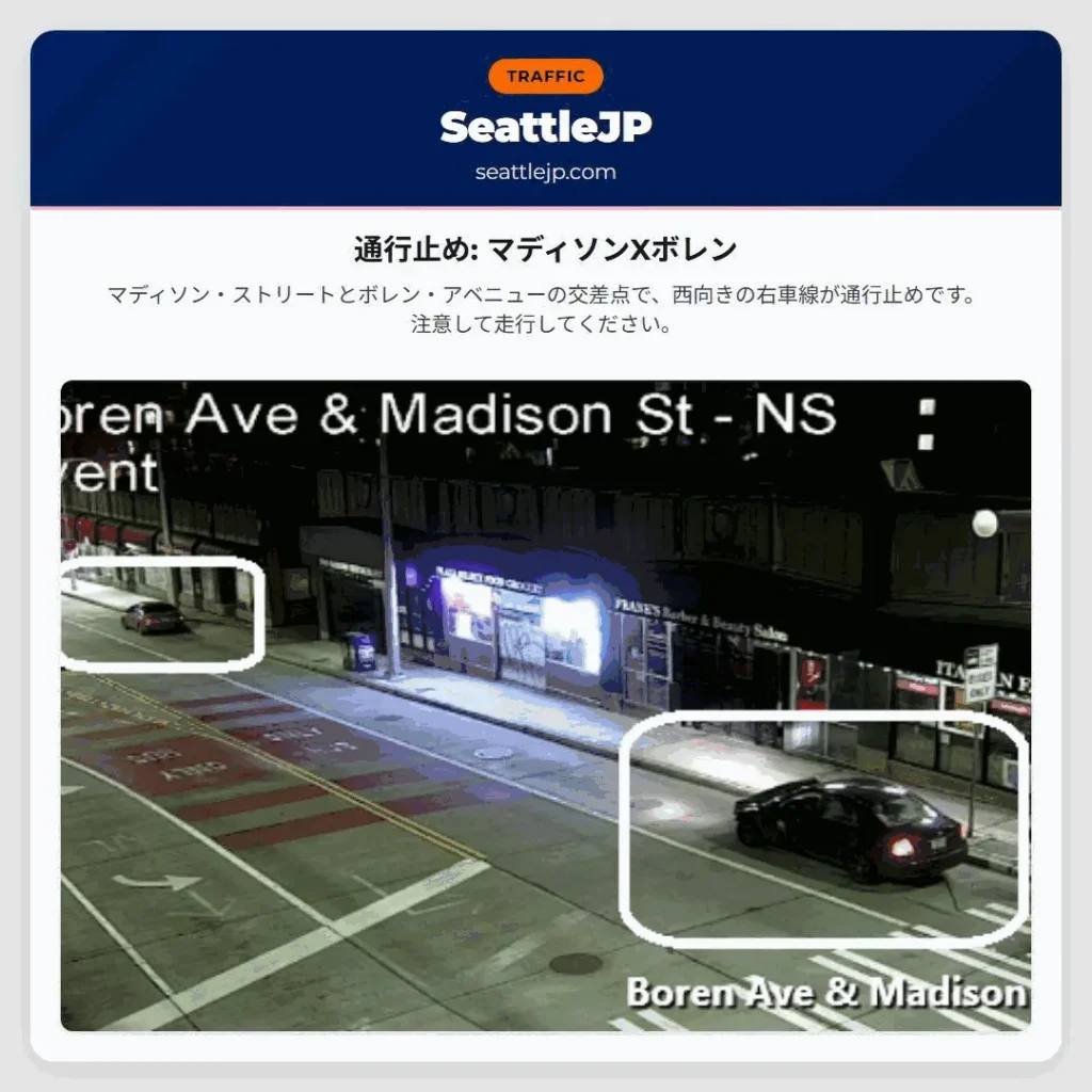 通行止め: マディソンXボレン