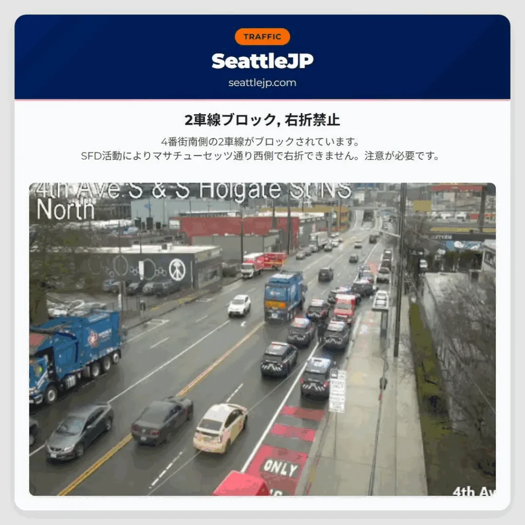 2車線ブロック, 右折禁止