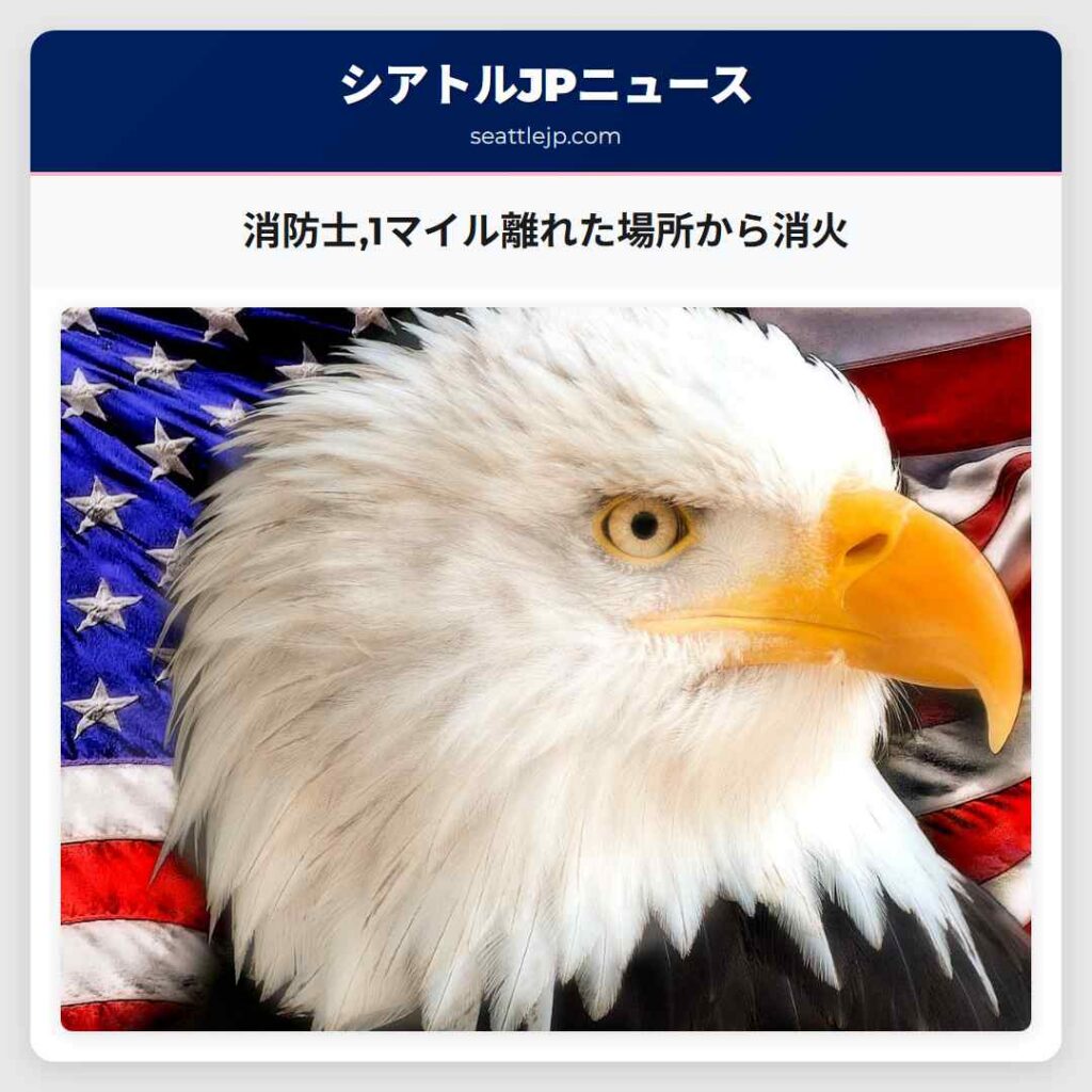 消防士,1マイル離れた場所から消火