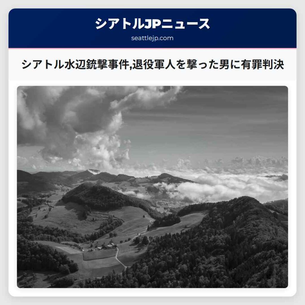 シアトル水辺銃撃事件,退役軍人を撃った男に有罪判決