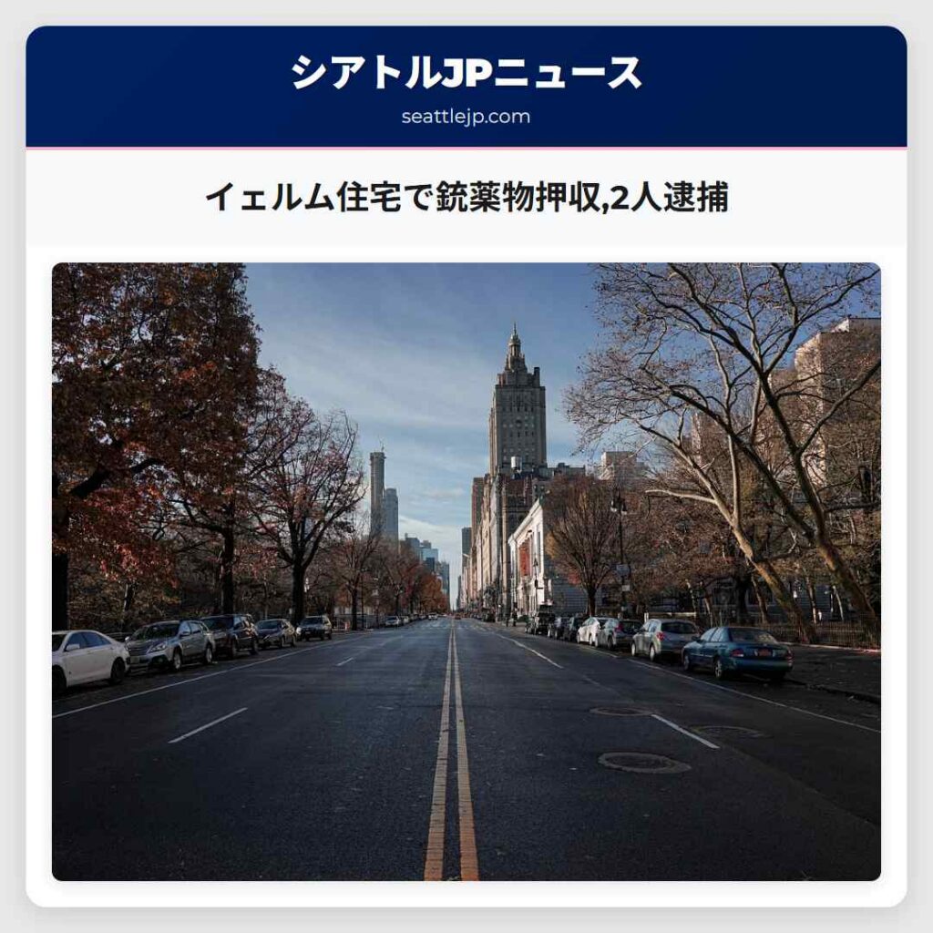 イェルム住宅で銃薬物押収,2人逮捕