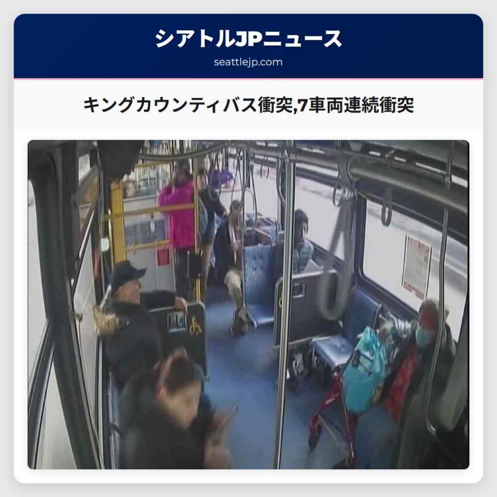 キングカウンティバス衝突,7車両連続衝突