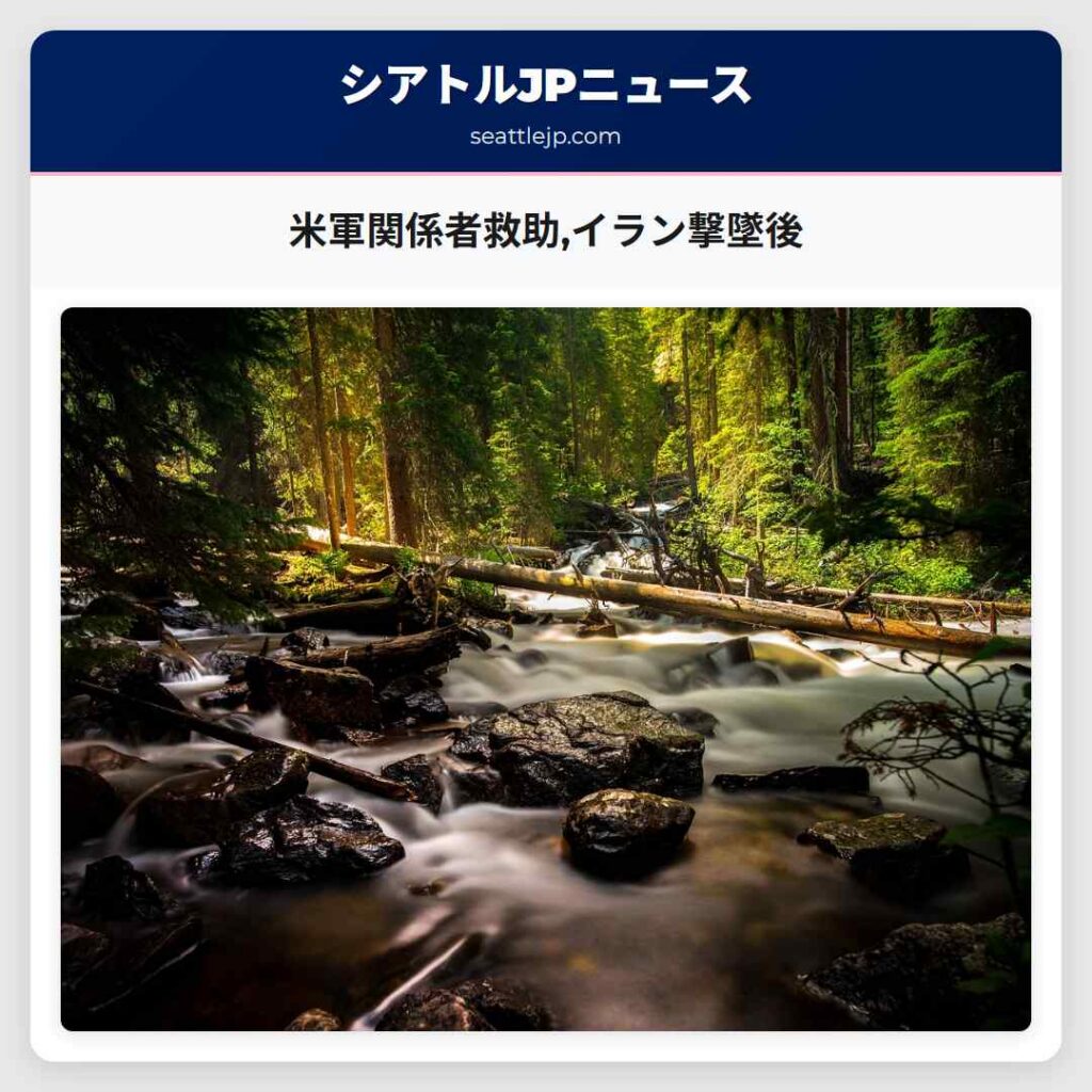 米軍関係者救助,イラン撃墜後