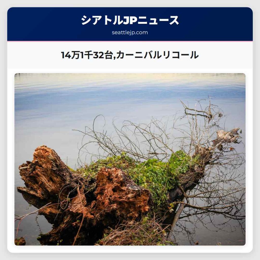 14万1千32台,カーニバルリコール