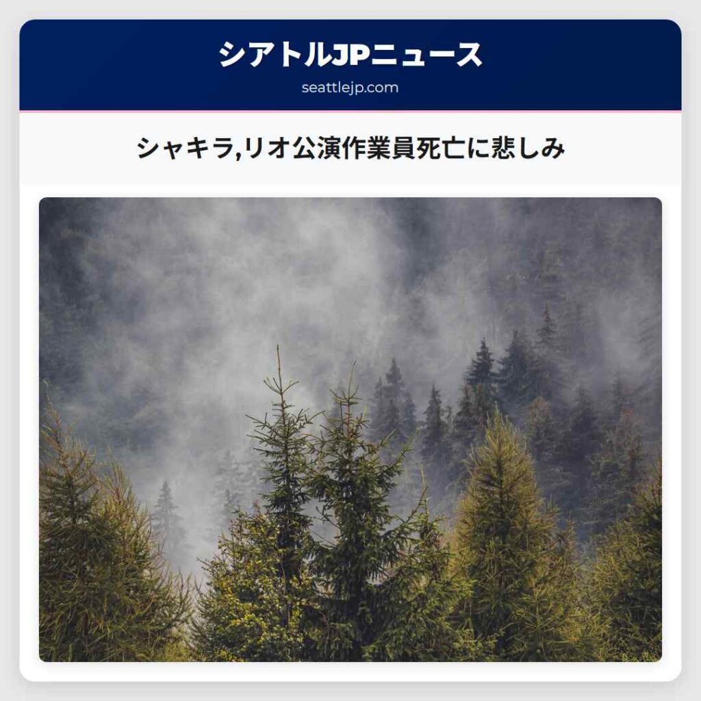 シャキラ,リオ公演作業員死亡に悲しみ
