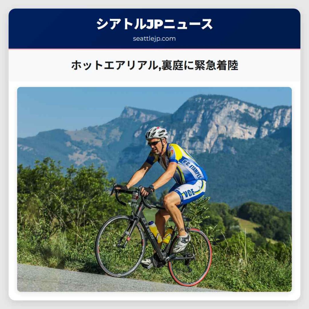 ホットエアリアル,裏庭に緊急着陸