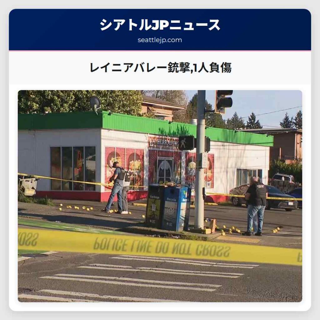 レイニアバレー銃撃,1人負傷