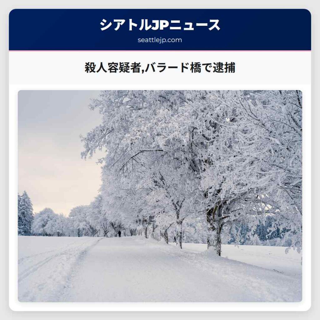 殺人容疑者,バラード橋で逮捕