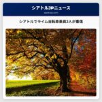 シアトルでライム自転車乗員2人が重傷