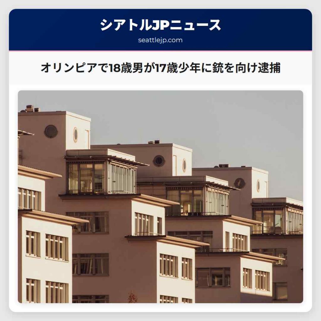 オリンピアで18歳男が17歳少年に銃を向け逮捕