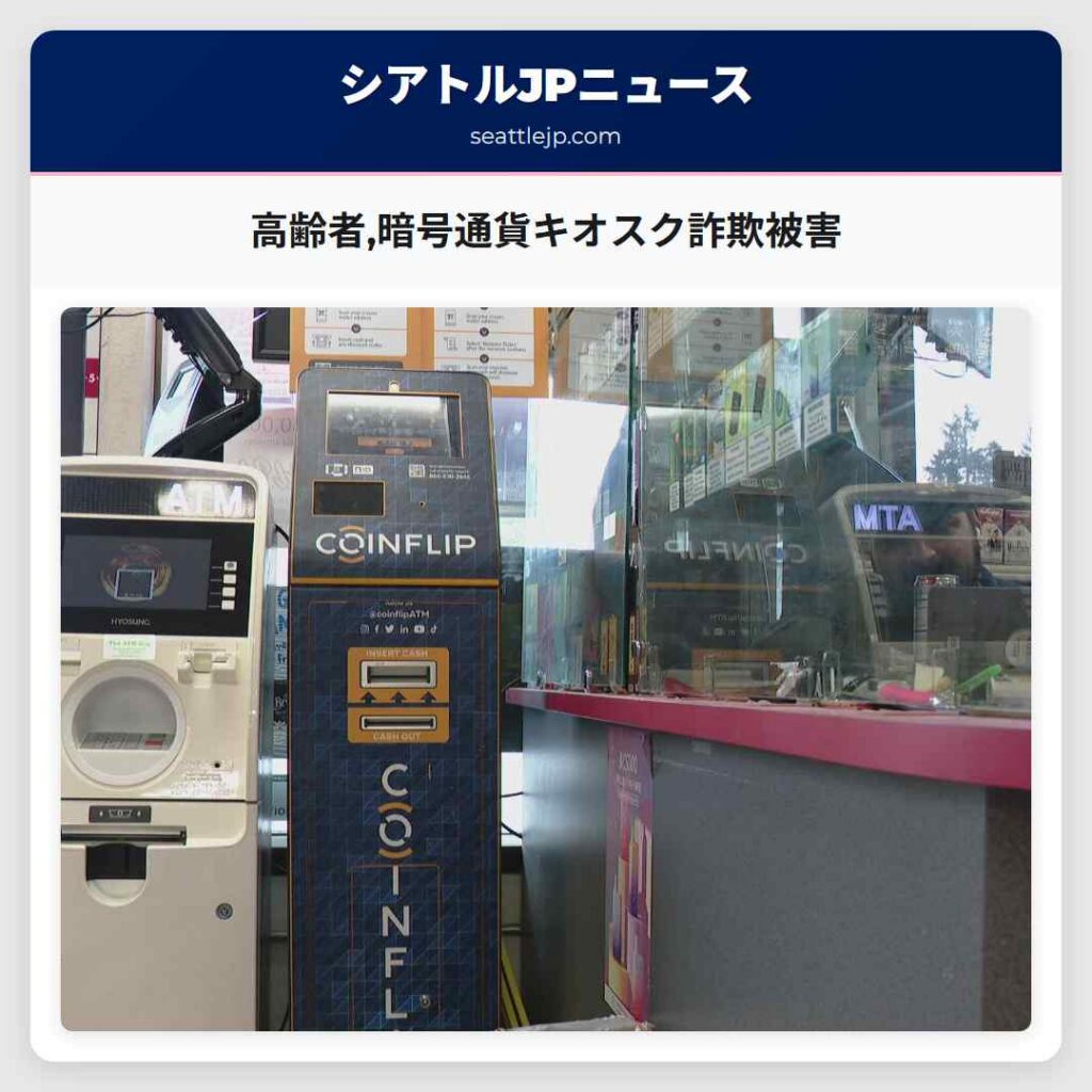 高齢者,暗号通貨キオスク詐欺被害