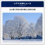 山火事で空気の質が悪化注意が必要