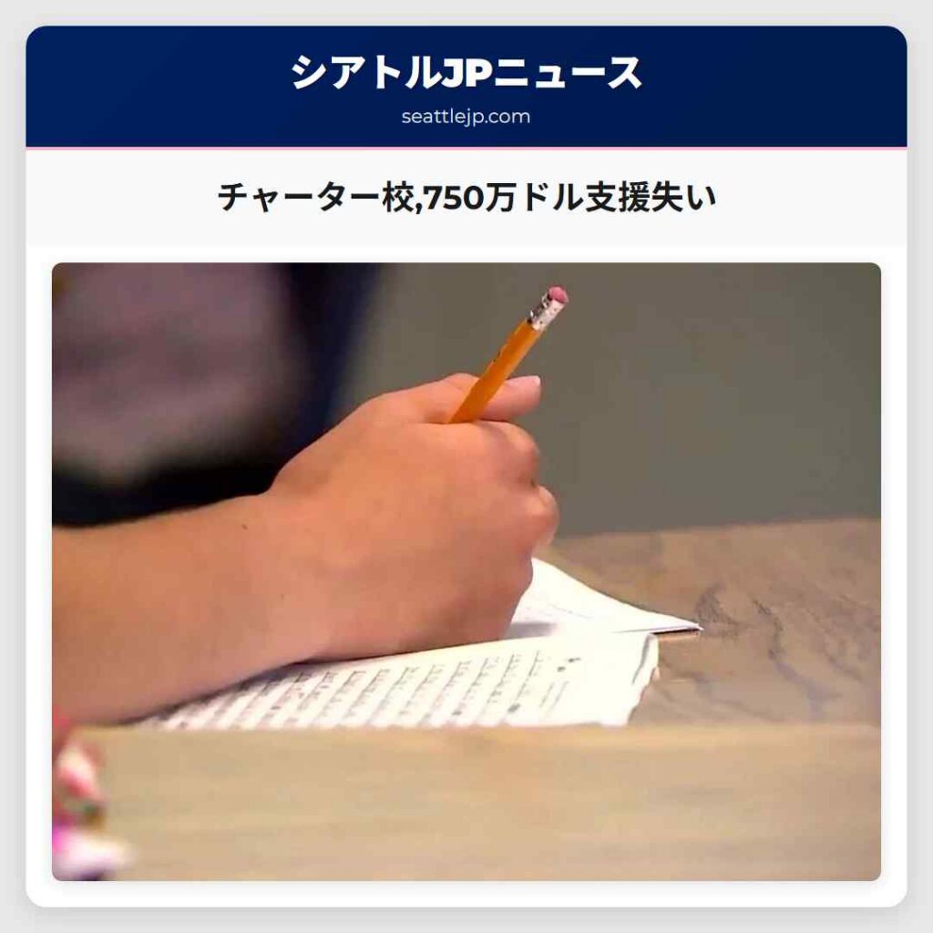 チャーター校,750万ドル支援失い