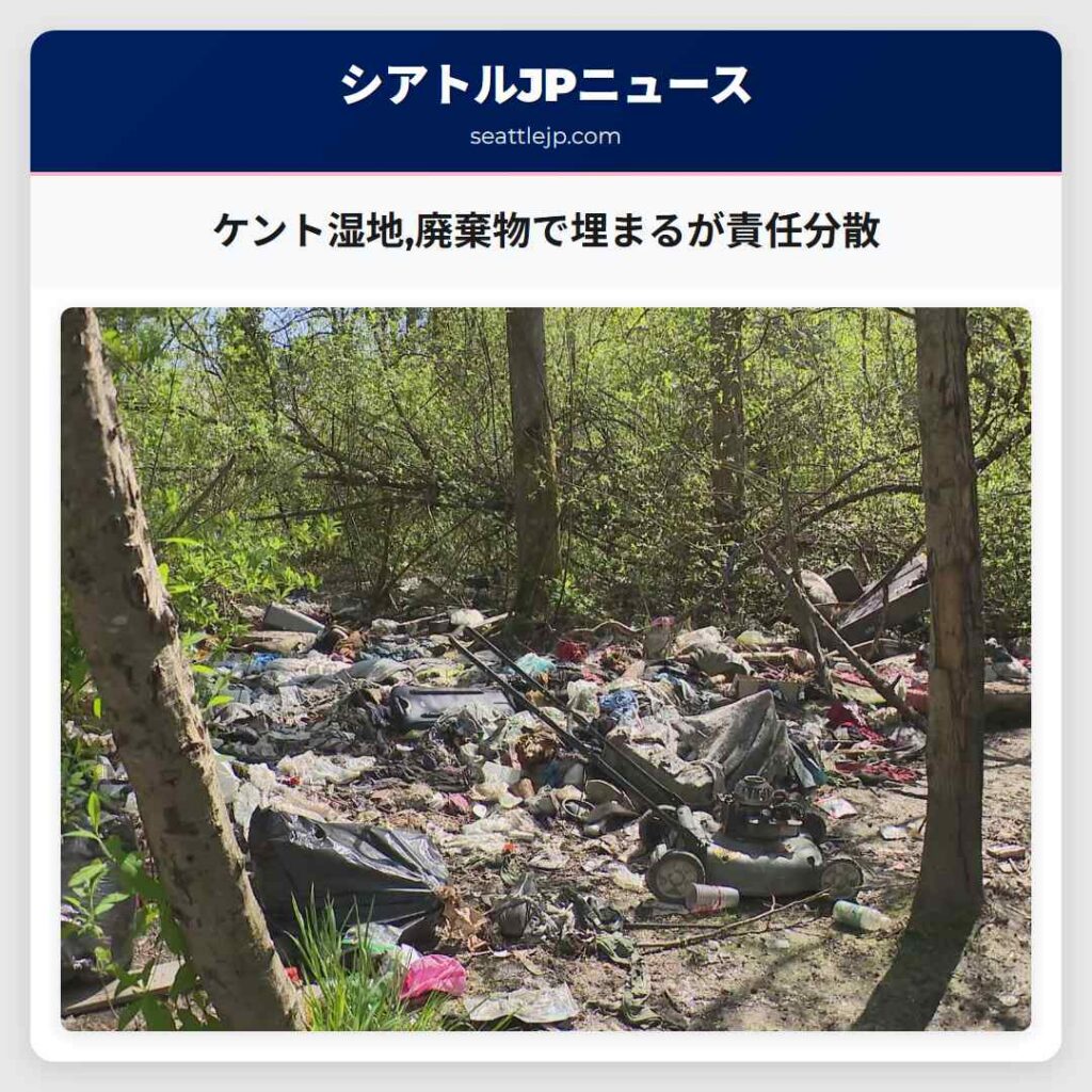 ケント湿地,廃棄物で埋まるが責任分散