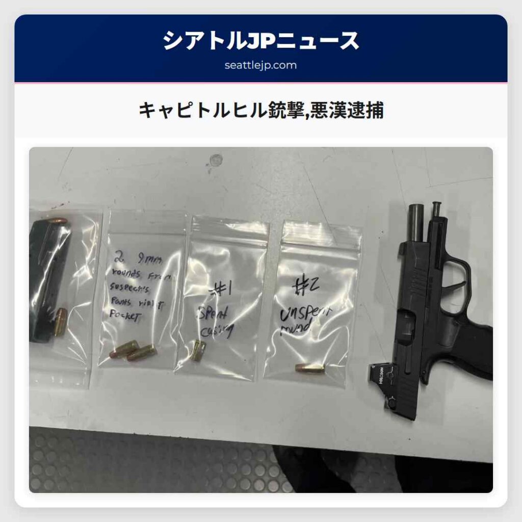 キャピトルヒル銃撃,悪漢逮捕