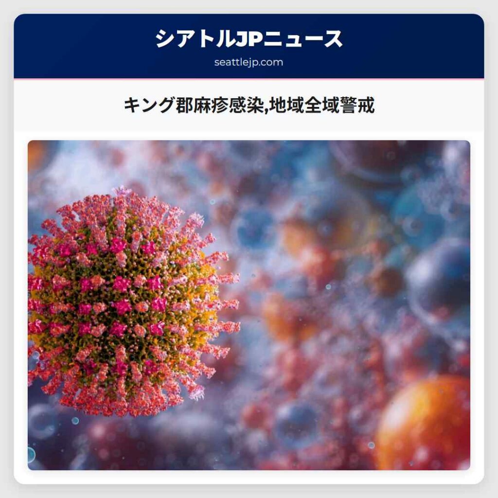 キング郡麻疹感染,地域全域警戒