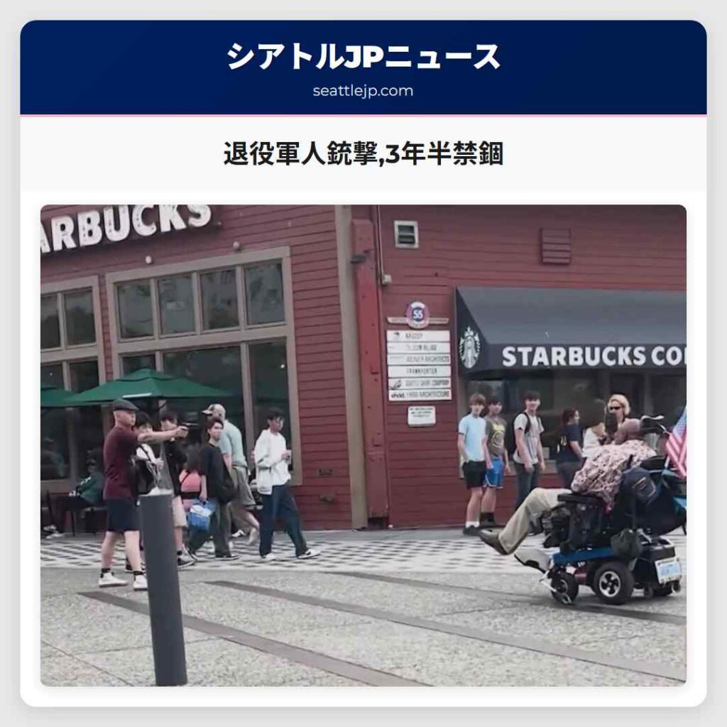 退役軍人銃撃,3年半禁錮