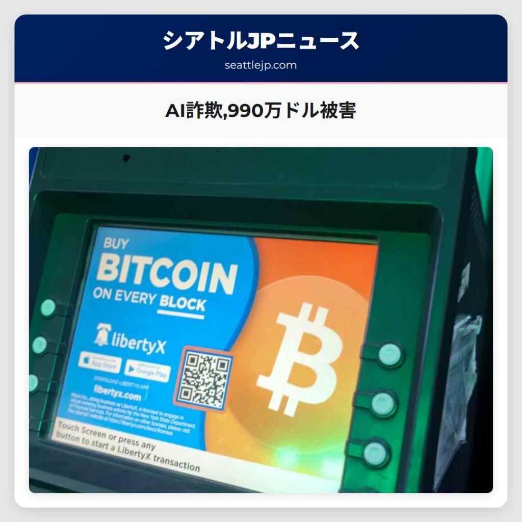 AI詐欺,990万ドル被害