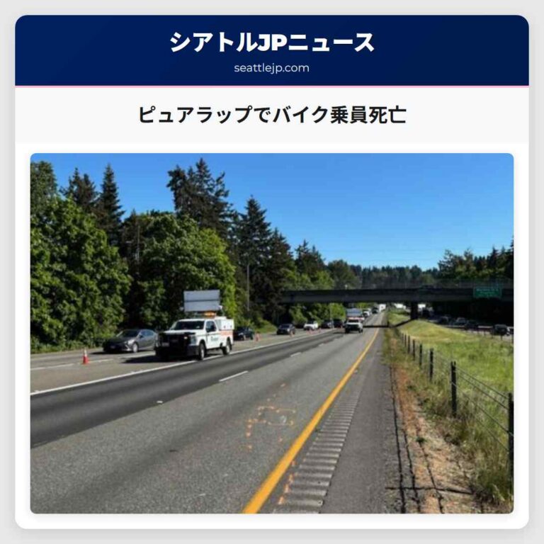 ピュアラップでバイク乗員死亡