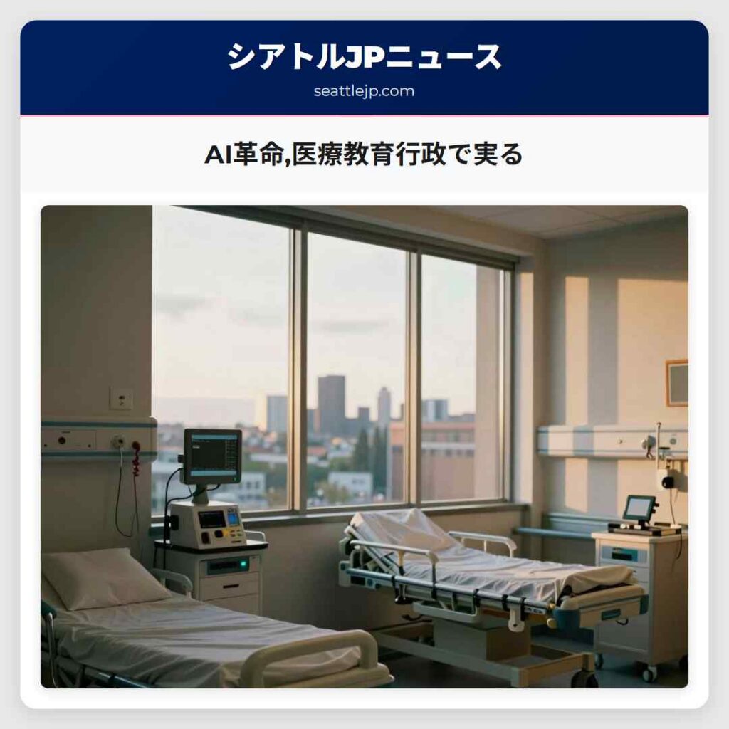 AI革命,医療教育行政で実る