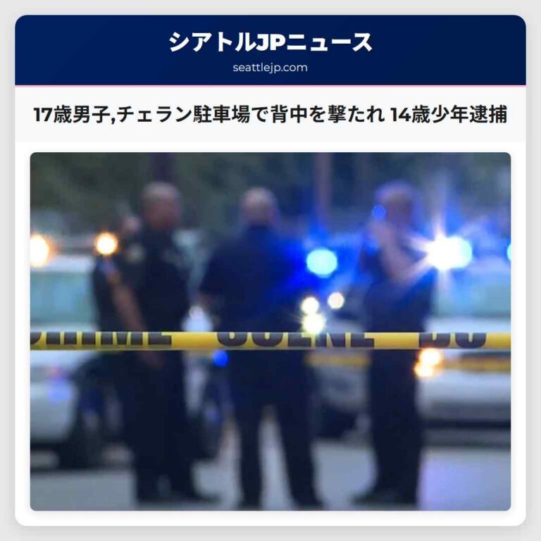 17歳男子チェラン駐車場で背中を撃たれ 14歳少年逮捕