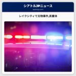 レイクシティで刃物事件男重体