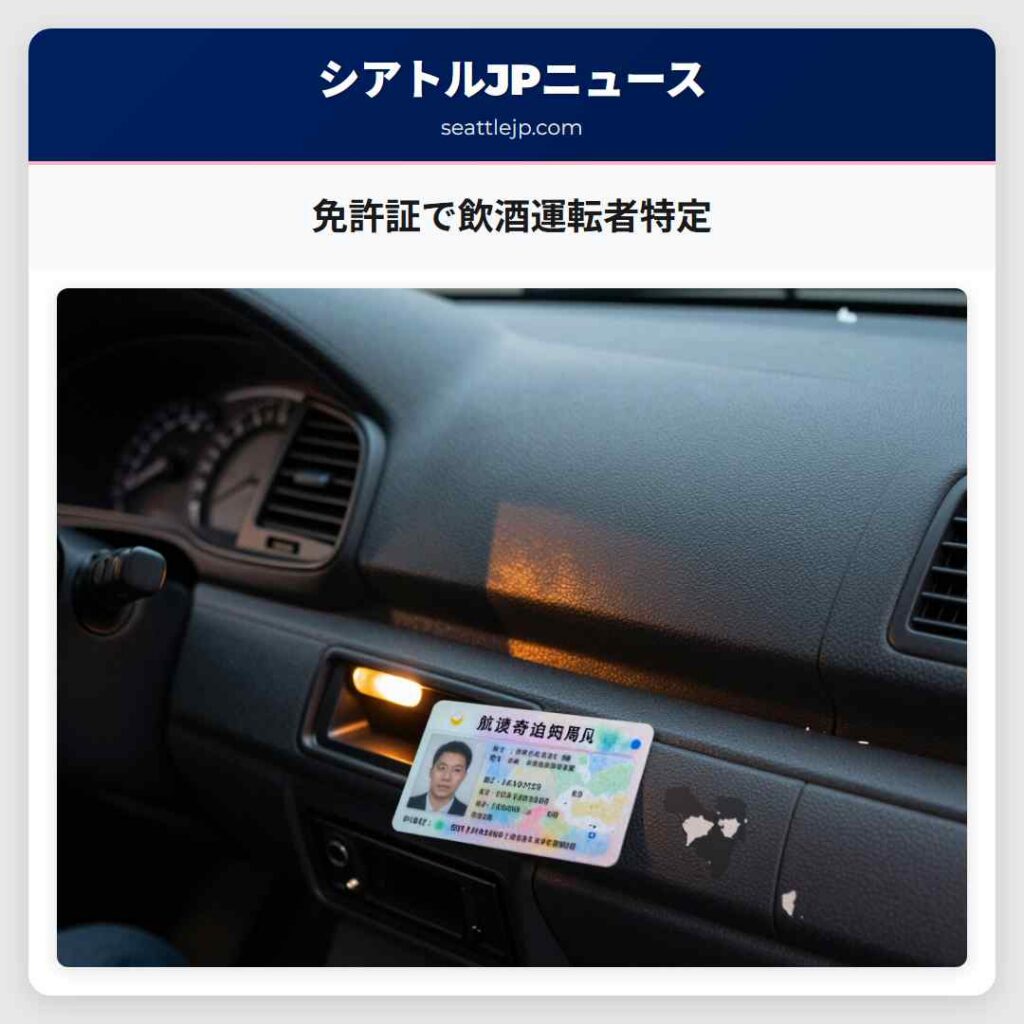 免許証で飲酒運転者特定