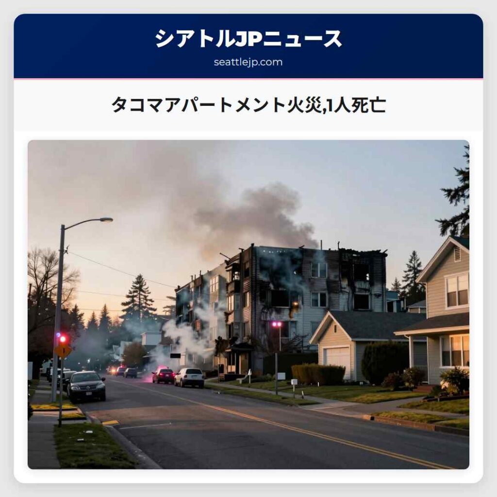 タコマアパートメント火災,1人死亡