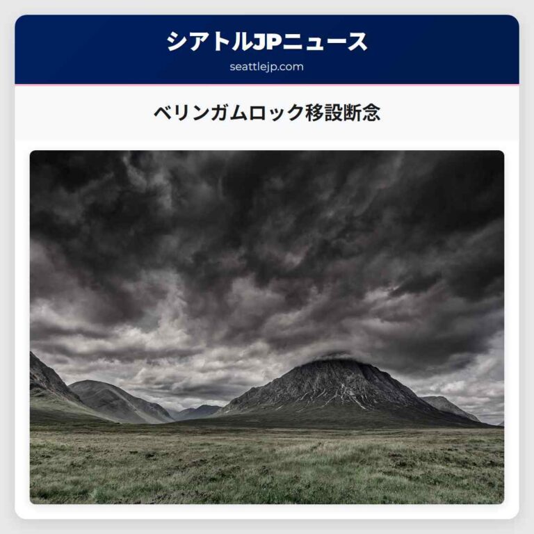 ベリンガムロック移設断念