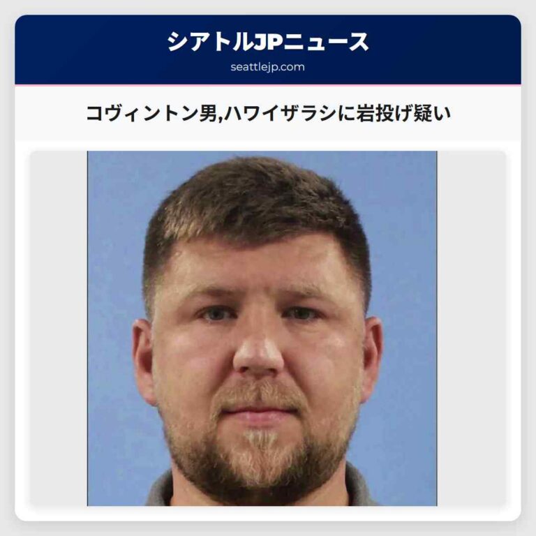 コヴィントン男ハワイザラシに岩投げ疑い