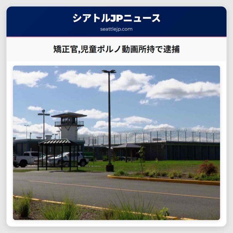 矯正官児童ポルノ動画所持で逮捕